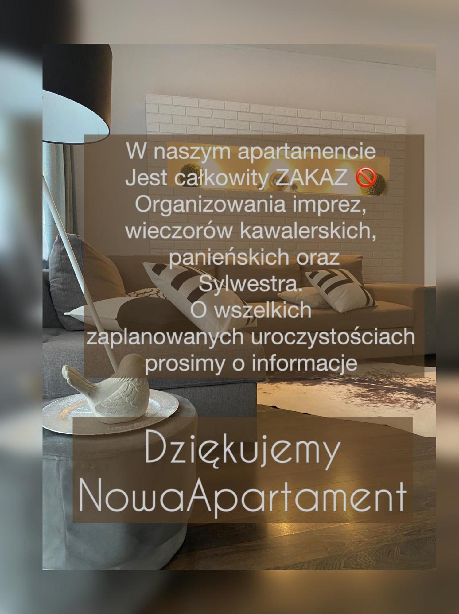 Nowa - Komfortowe 61m2 - 3 Pokoje, Garaz, Klimatyzacja *